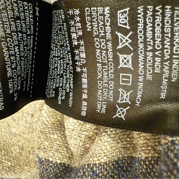 Superdry Men’s Hooded Worker Jacket Denim Blue Size Small - Picture 4 of 15